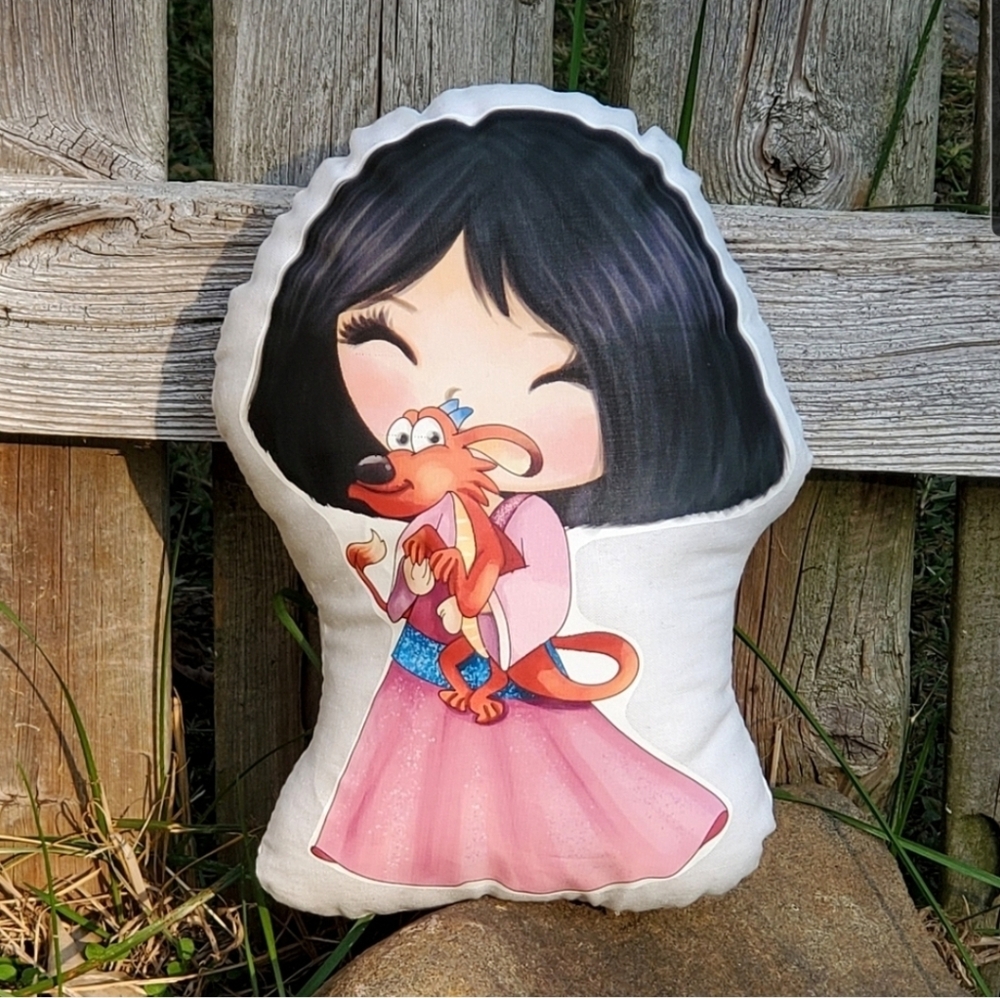 Mulan With Mushu Pillow Pal. New.